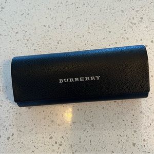 Burberry Empty Leather Sunglass/Eyeglass Case, Black